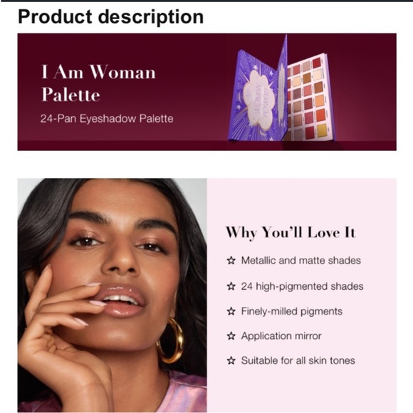 NWT- Ciate- “I am woman…” Eyeshadow Palette. 35G- Volume 2- W/ fun Purple Colors - Picture 9 of 12